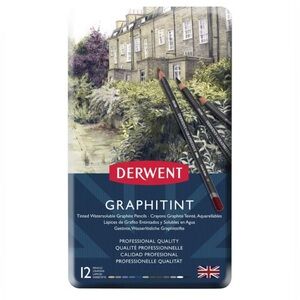 Derwent Graphitint Water-Soluble Pencils - Set of 12